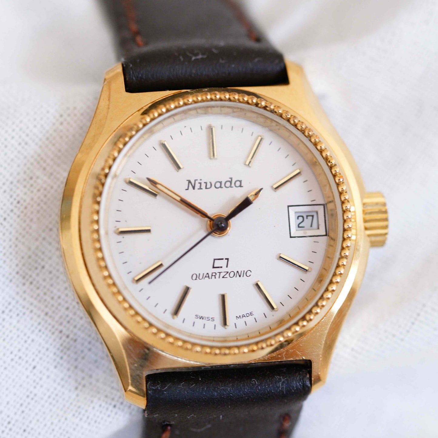 Nivada Quartzonic Vintage Ladies Watch | First Front Side