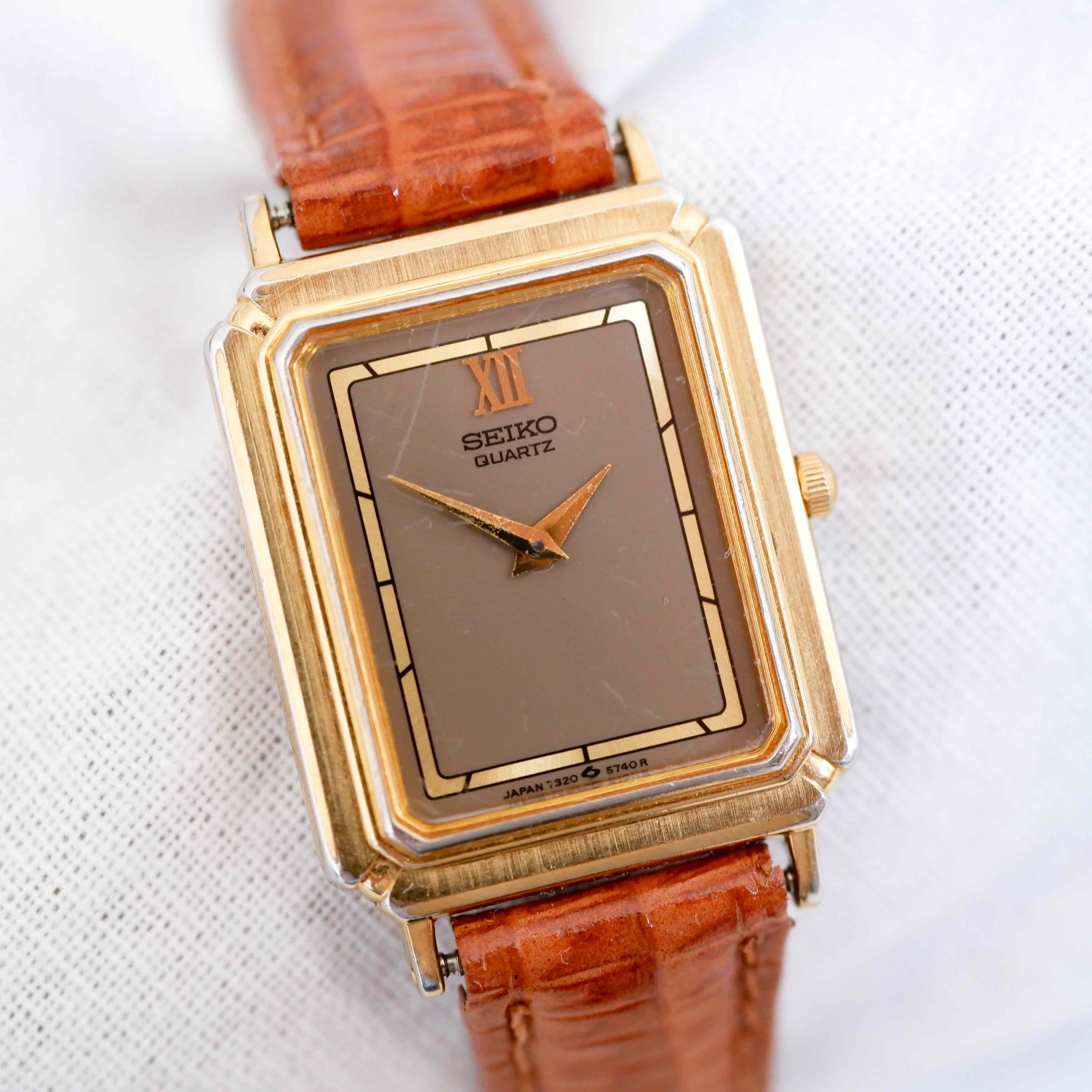 Seiko vintage gold watch cheap