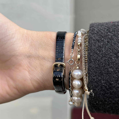 Pulsar Cocktail Watch: Vintage Ladies 90s with Gold and Blue Dial