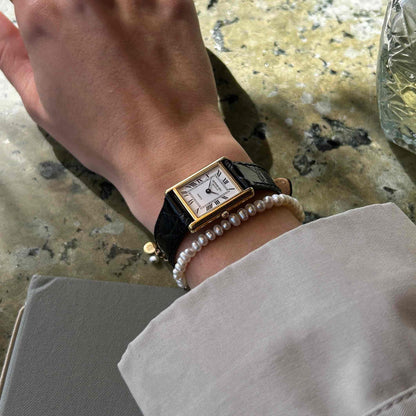 Raymond Weil Tank: Vintage Ladies Watch 90s Golden Rectangular Style with Roman Numerals